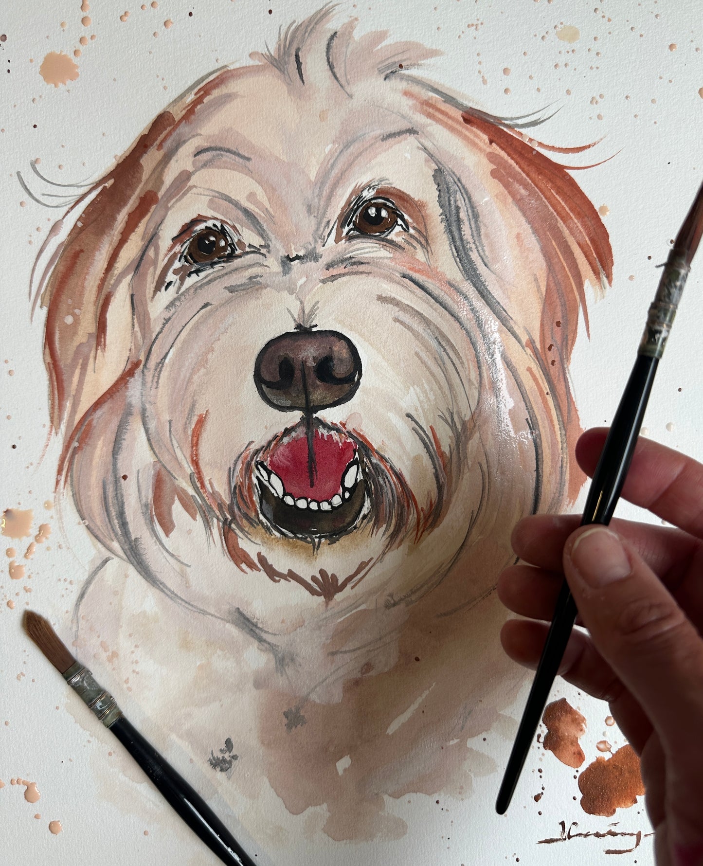 Watercolour Pet Portrait
