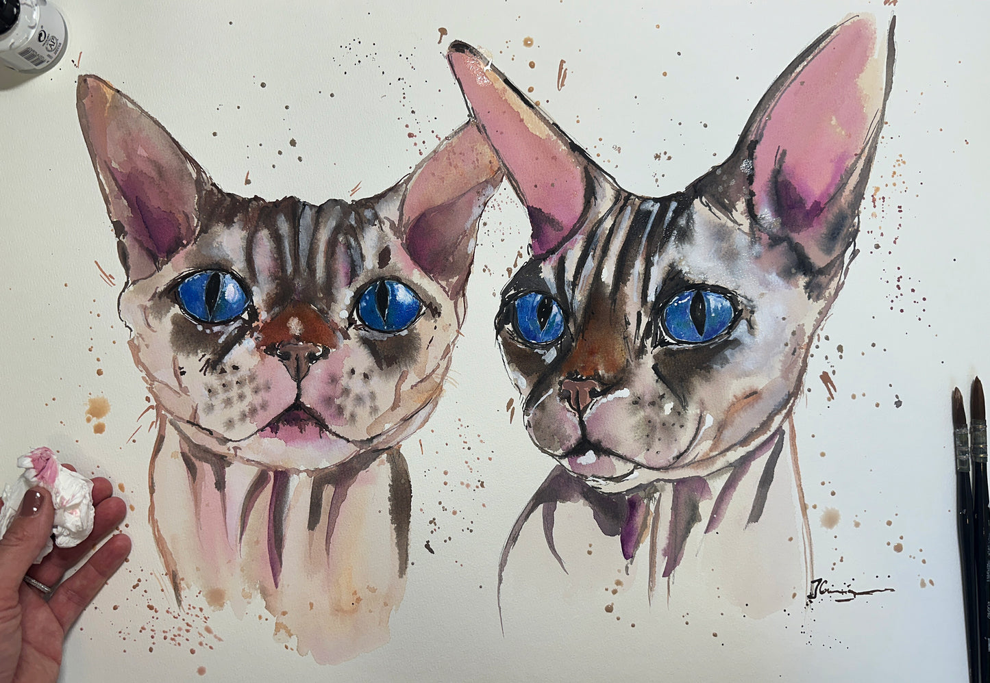 Watercolour Pet Portrait