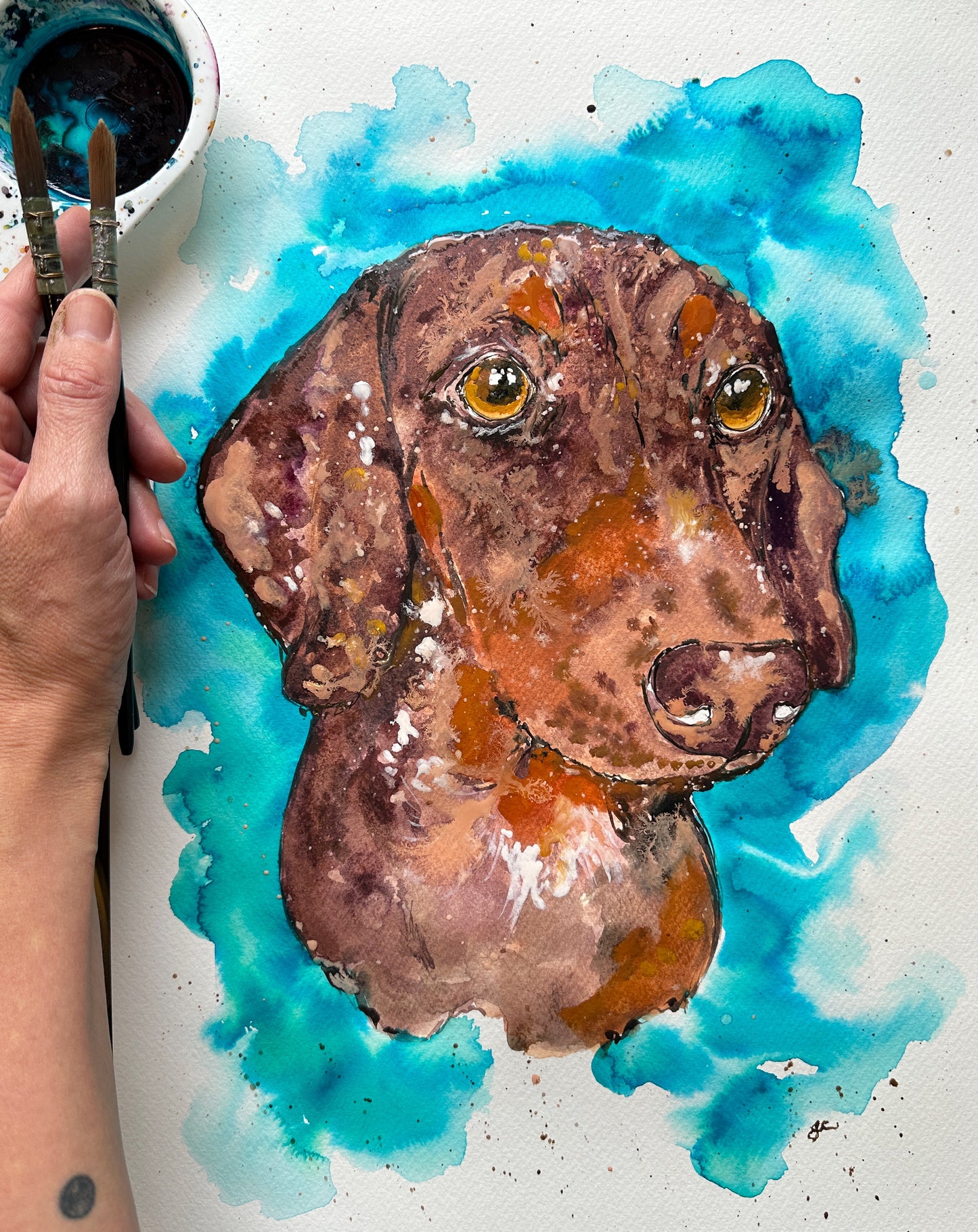 Watercolour Pet Portrait