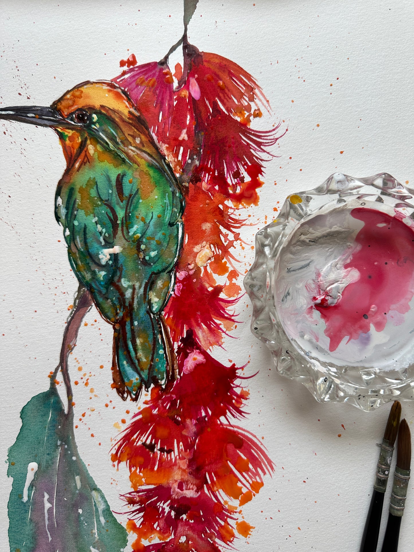 Rainbow bee-eater love