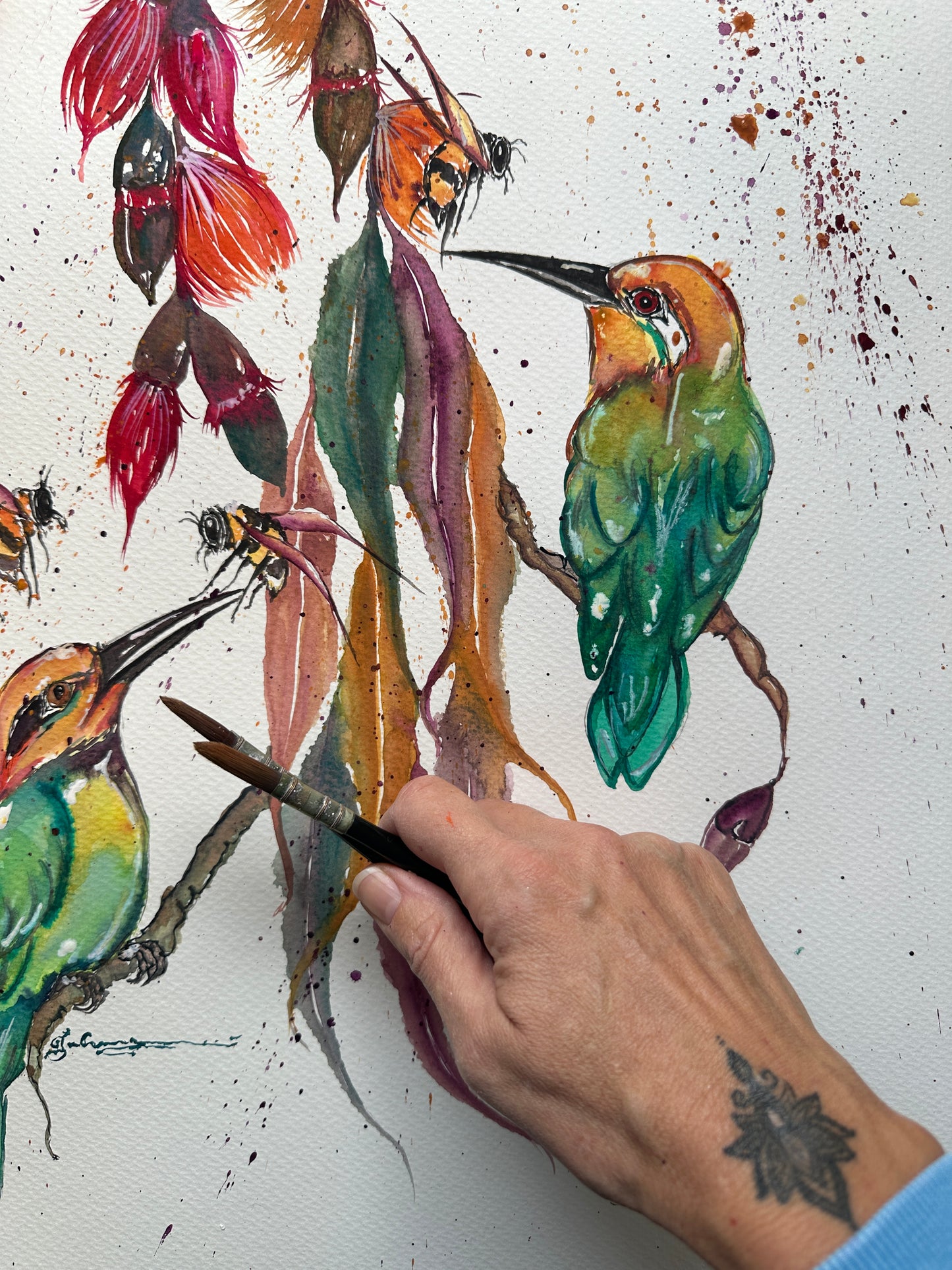 Bee-eater Play Time