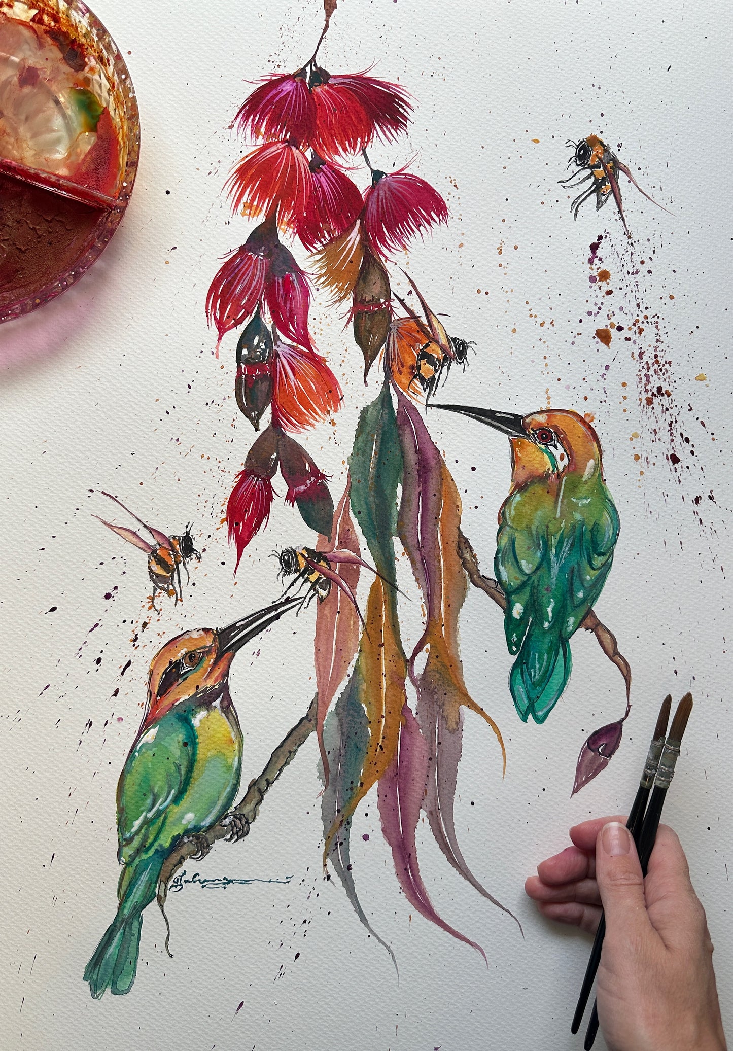 Bee-eater Play Time