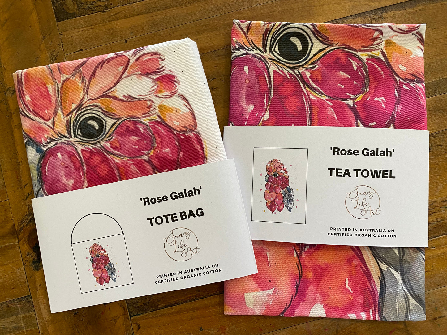‘Rose Galah’ Tote Bag - Clearance