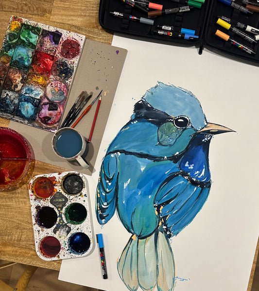 Bubble The Blue Wren