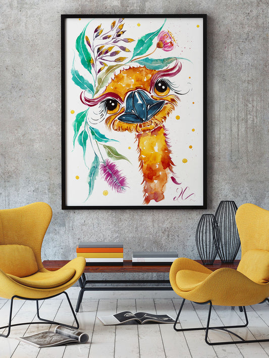 Sunny Emu Print