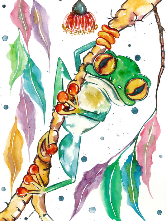 River Frog Print