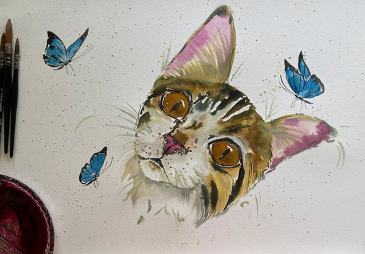 Watercolour Pet Portrait